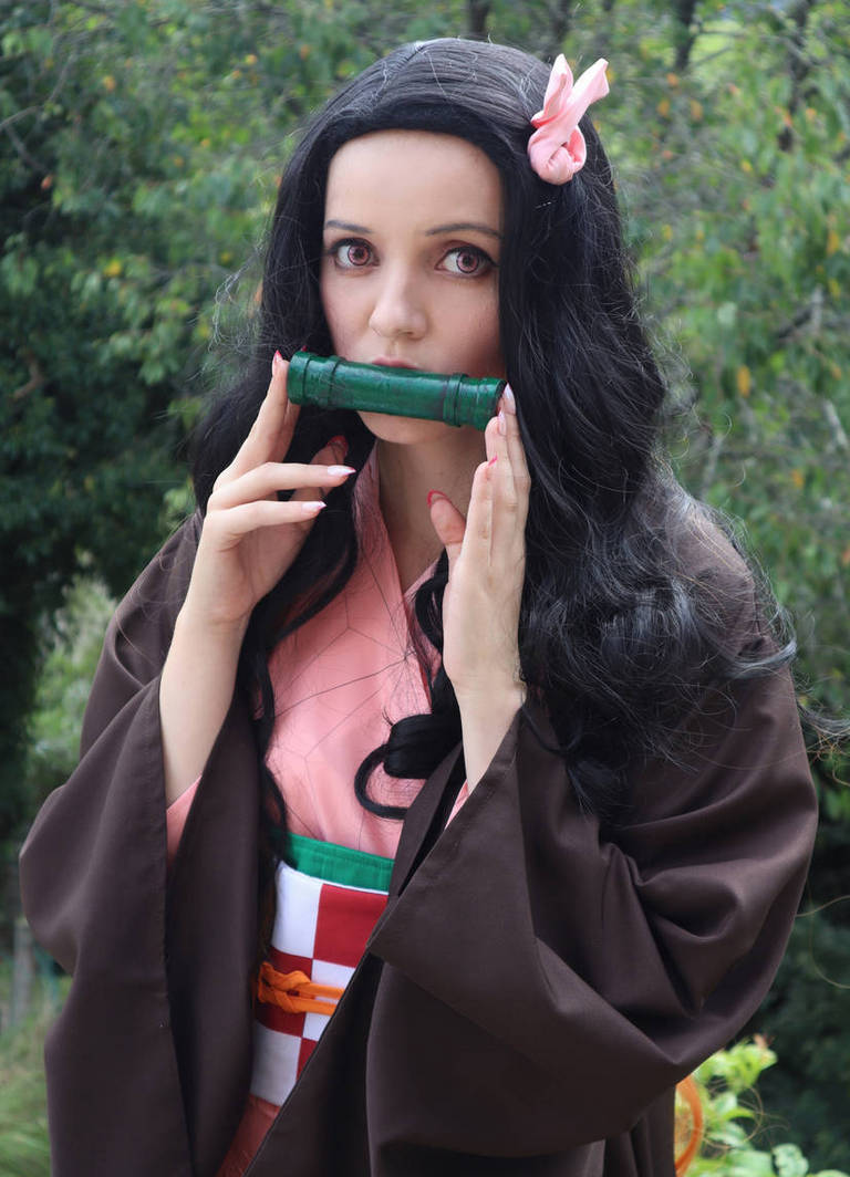 Demon Slayer - Nezuko Kamado (The Chosen Demon) Cosplay full body portrait
