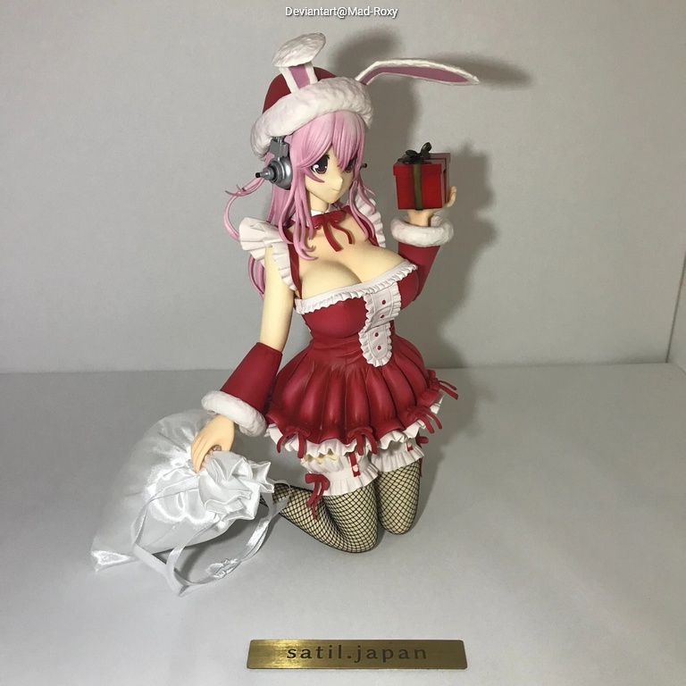 FREEing - Super Sonico - Super Sonico (Santa Bunny Figure) (Christmas) (Lingerie) Cosplay full length photo