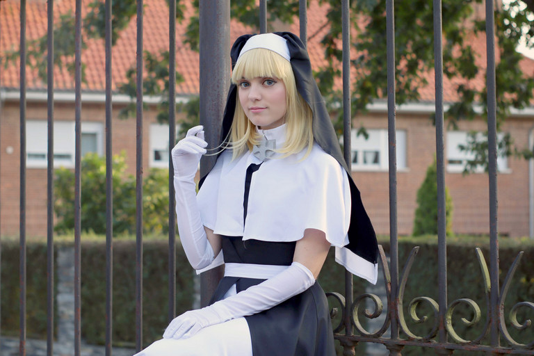 Fire Force - Iris (Sister Iris) Cosplay full body portrait