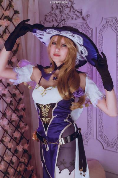 Genshin Impact - Lisa Minci (Purple Rose) Cosplay