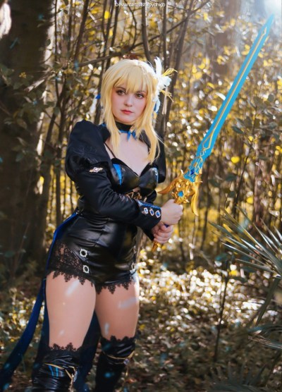 Genshin Impact - Lumine (Travelers Sibling) Cosplay