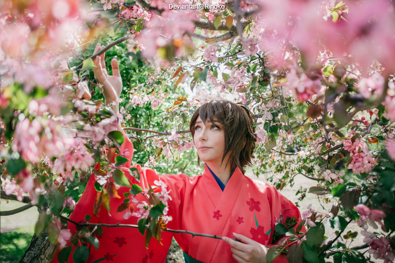 Gintama - Tae Shimura (Otae) Cosplay full body portrait