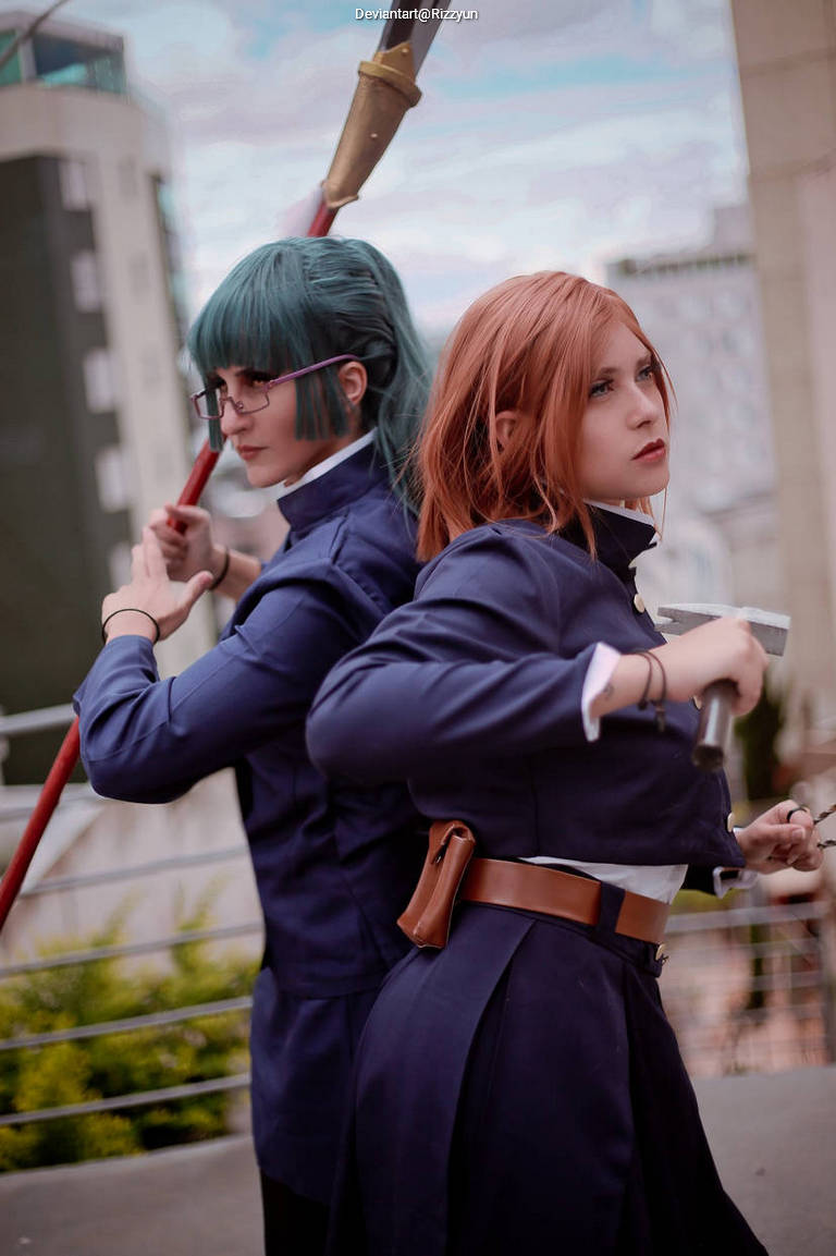 Jujutsu Kaisen - Nobara Kugisaki & Maki Zenin (Big Sis) Cosplay full length photo