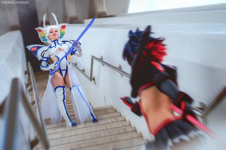 Kill la Kill - Ragyo Kiryuin & Ryuko Matoi Cosplay full length photo