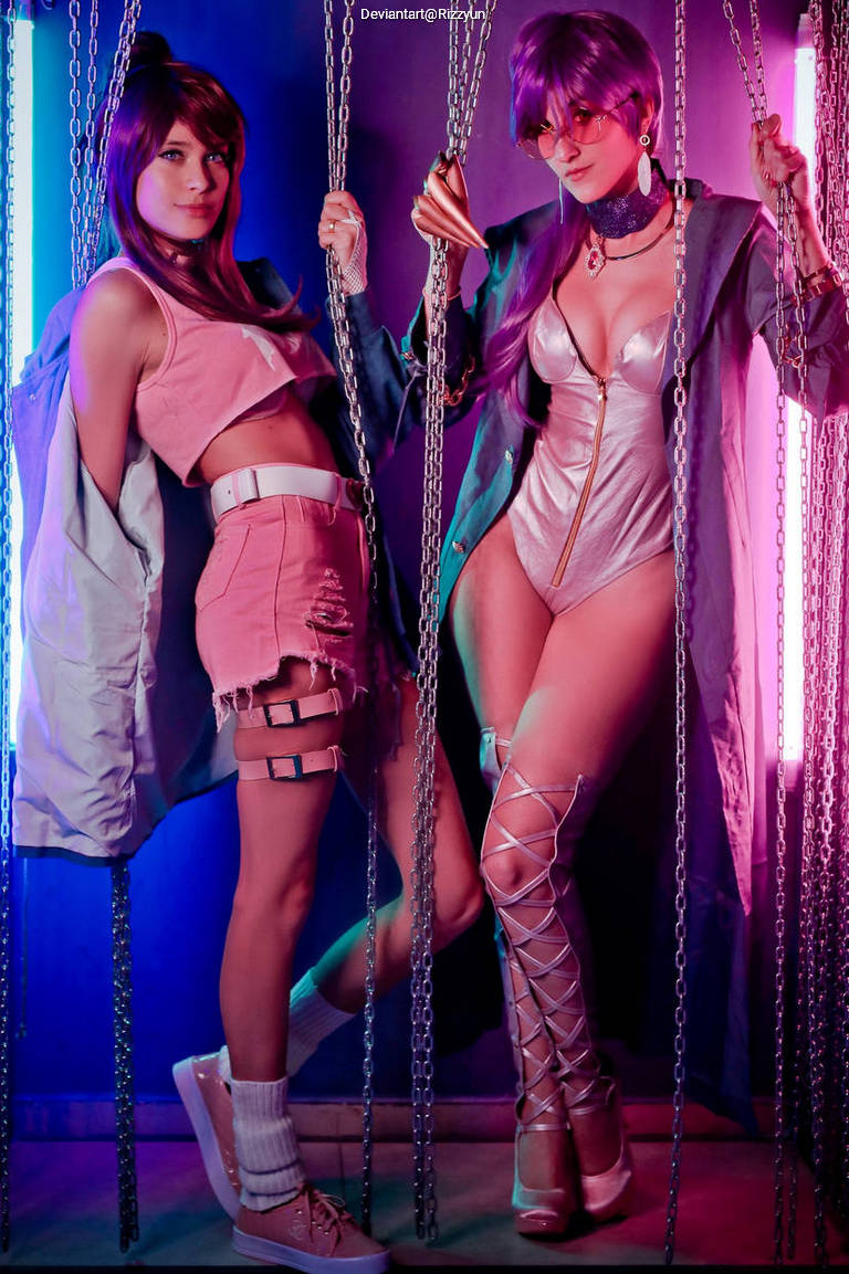 League of Legends - Akali (Akali Jhomen Tethi) & Evelynn (Agonys Embrace) Cosplay costume showcase portrait