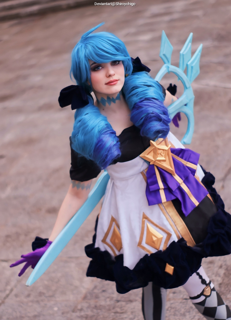 League of Legends - Gwen (The Hallowed Seamstress) Cosplay full body portrait