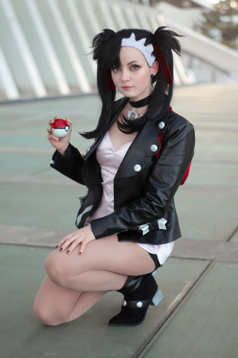 Pokemon Sword - Marnie (Galar) Cosplay full length photo