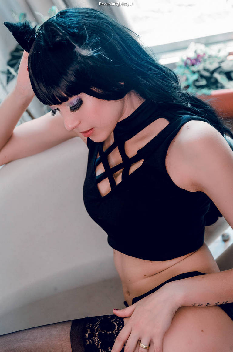 RWBY - Blake Belladonna (Lingerie) Cosplay full body portrait
