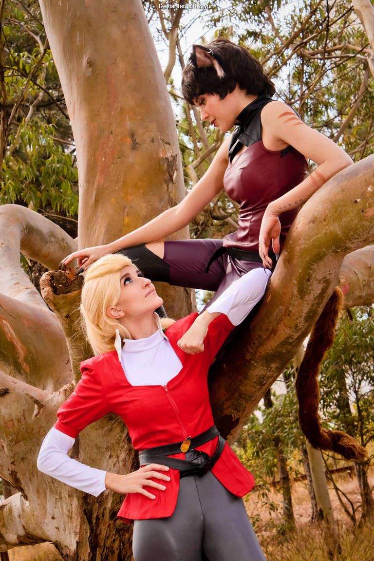 She-Ra and the Princesses of Power - Catra (Wildcat) & Adora (She-Ra) Cosplay character costume portrait