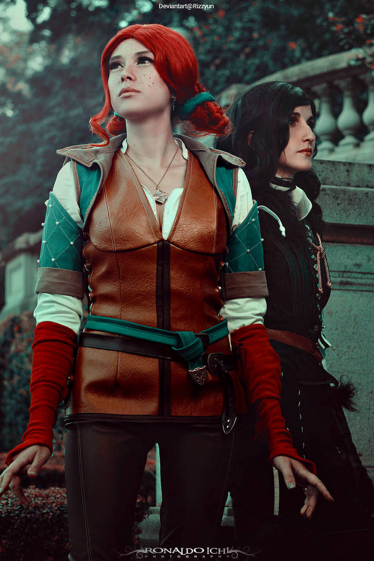 The Witcher 3 - Wild Hunt - Triss Merigold (Fourteenth of the Hill) & Yennefer of Vengerberg Cosplay full body portrait