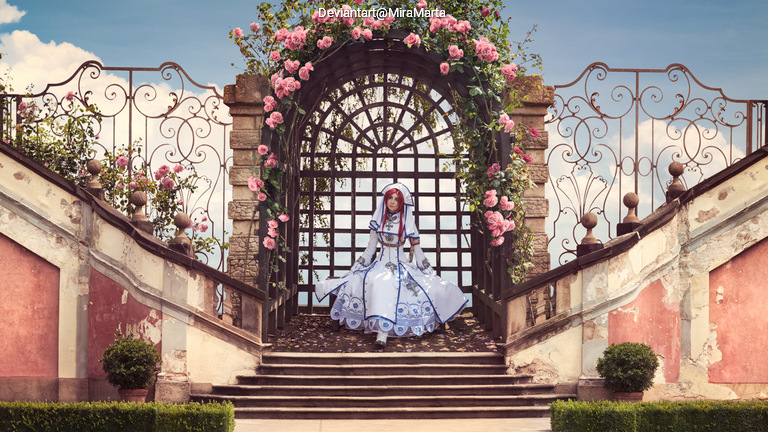 Trinity Blood - Esther Blanchett (Star of Istvan) Cosplay full body portrait