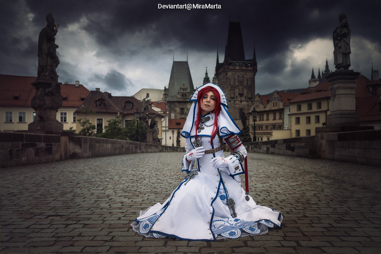 Trinity Blood - Esther Blanchett (Star of Istvan) Cosplay full body character photo