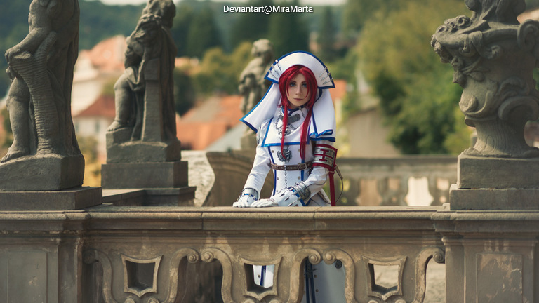 Trinity Blood - Esther Blanchett (Star of Istvan) Cosplay full body character photo