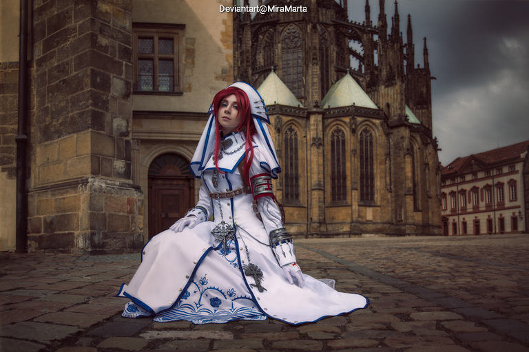 Trinity Blood - Esther Blanchett (Star of Istvan) Cosplay full body portrait