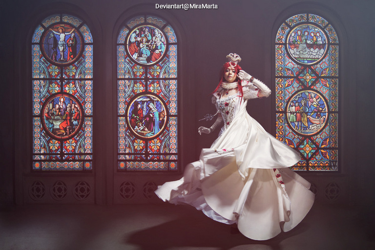 Trinity Blood - Esther Blanchett (Star of Istvan) Cosplay full length photo