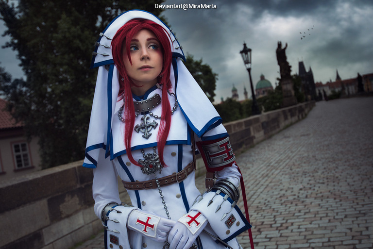 Trinity Blood - Esther Blanchett (Star of Istvan) Cosplay full length character portrait