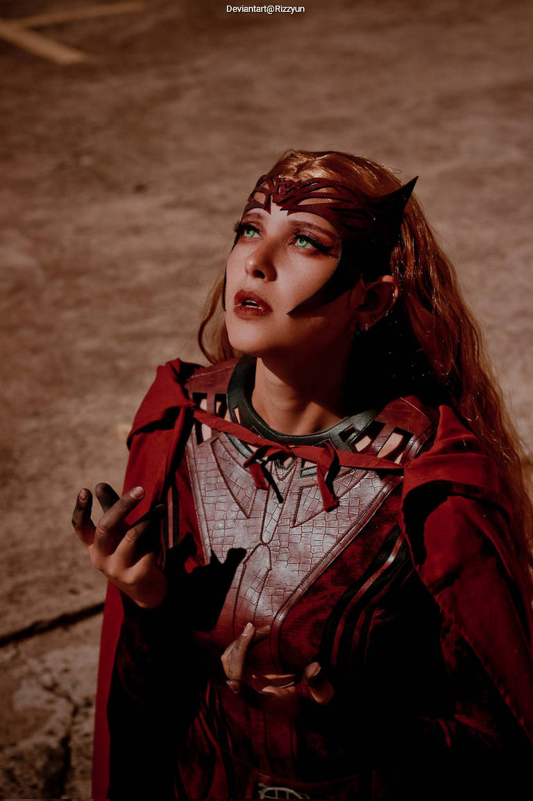 WandaVision - Wanda Django Maximoff (Scarlet Witch) Cosplay full length photo