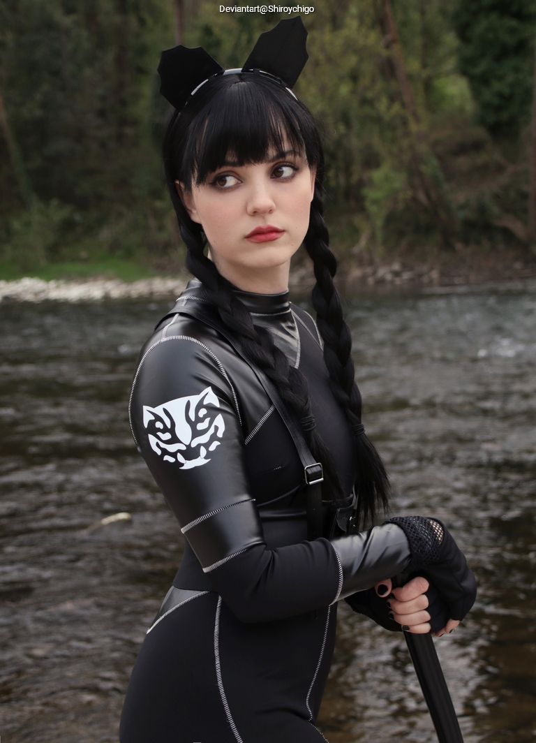 Wednesday - Wednesday Addams Cosplay full length photo