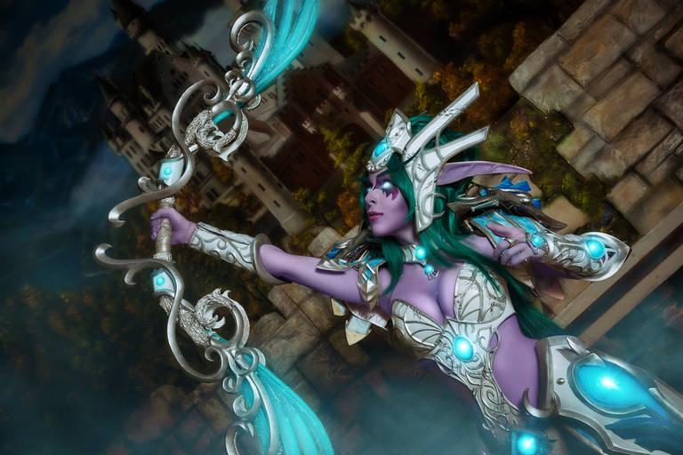 World of Warcraft - Tyrande Whisperwind Cosplay full body portrait