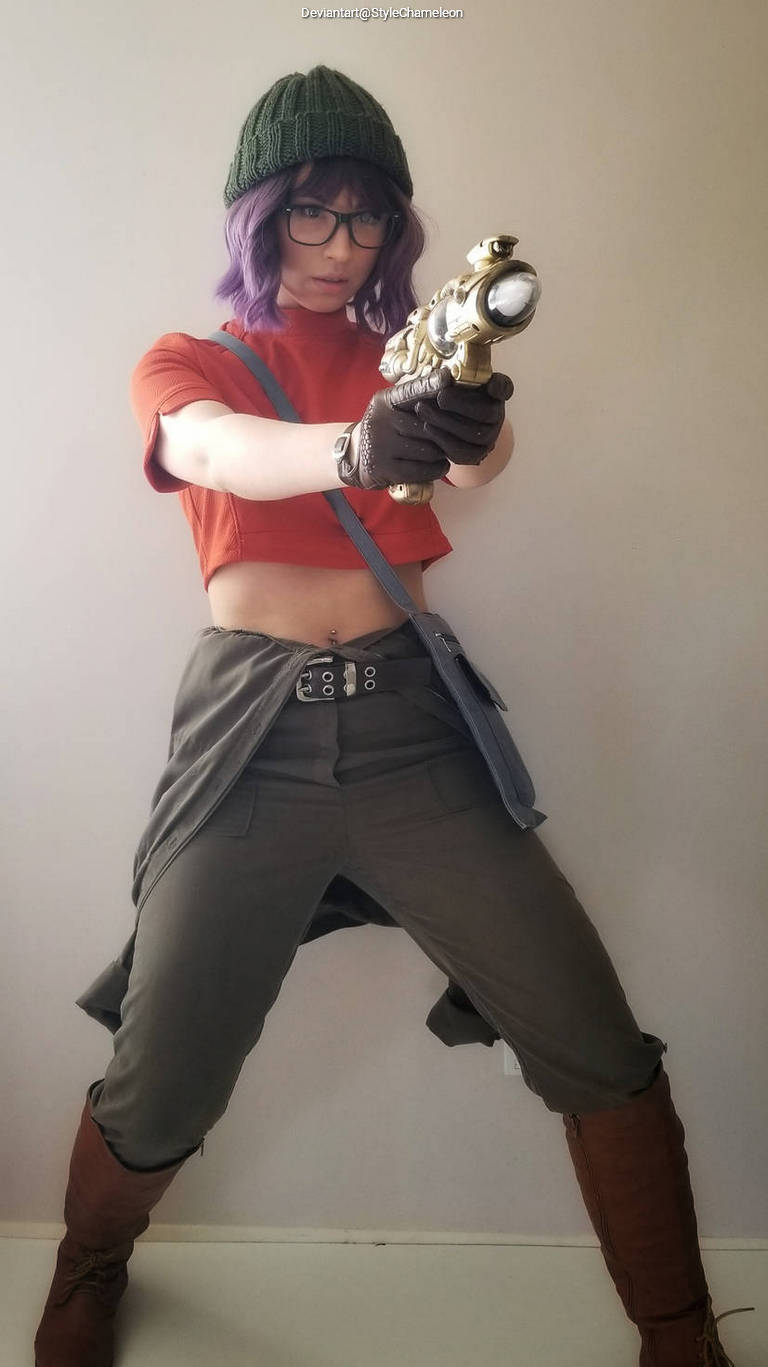Chrono Trigger - Lucca Ashtear Cosplay full length photo