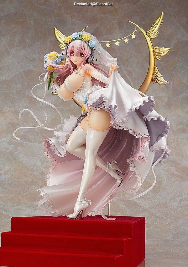 Good Smile - Super Sonico 10th Anniversary Figure - Super Sonico (Wedding) (Bride) Cosplay full body portrait photography