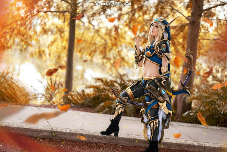 Hearthstone - Sylvanas Windrunner (The Banshee Queen) (Ranger-General) Cosplay full body portrait