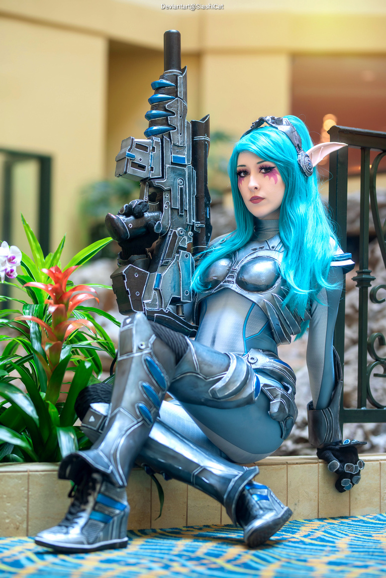 Heroes of the Storm - Tyrande Whisperwind (Ghost Tyrande) (Concept) Cosplay full body portrait