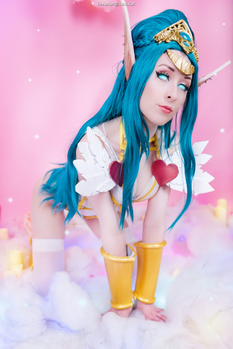 Heroes of the Storm - Tyrande Whisperwind (Love Goddess) Cosplay full length photo