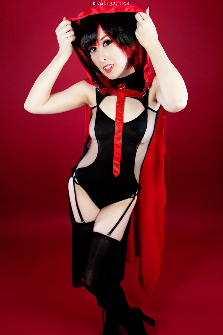 RWBY - Ruby Rose (Little Red) Cosplay full length photo