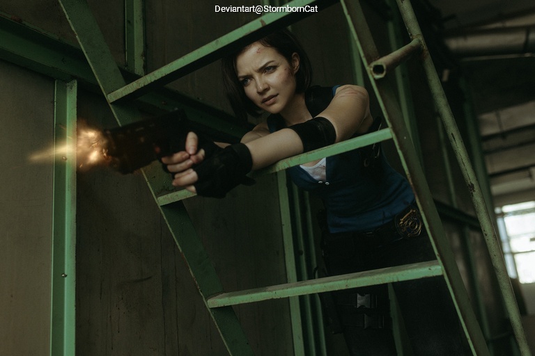 Resident Evil 3 - Remake - Jill Valentine Cosplay full body portrait