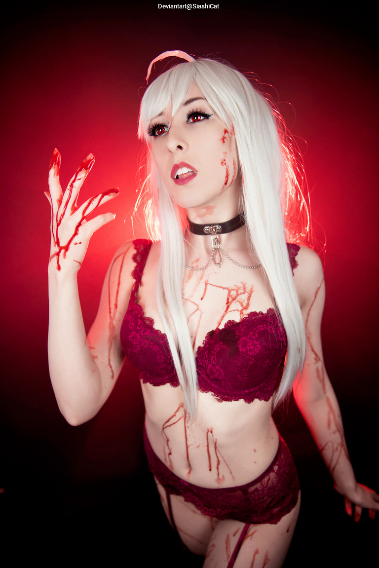 Rosario + Vampire - Moka Akashiya (Inner Moka) (Lingerie) Cosplay full length photo