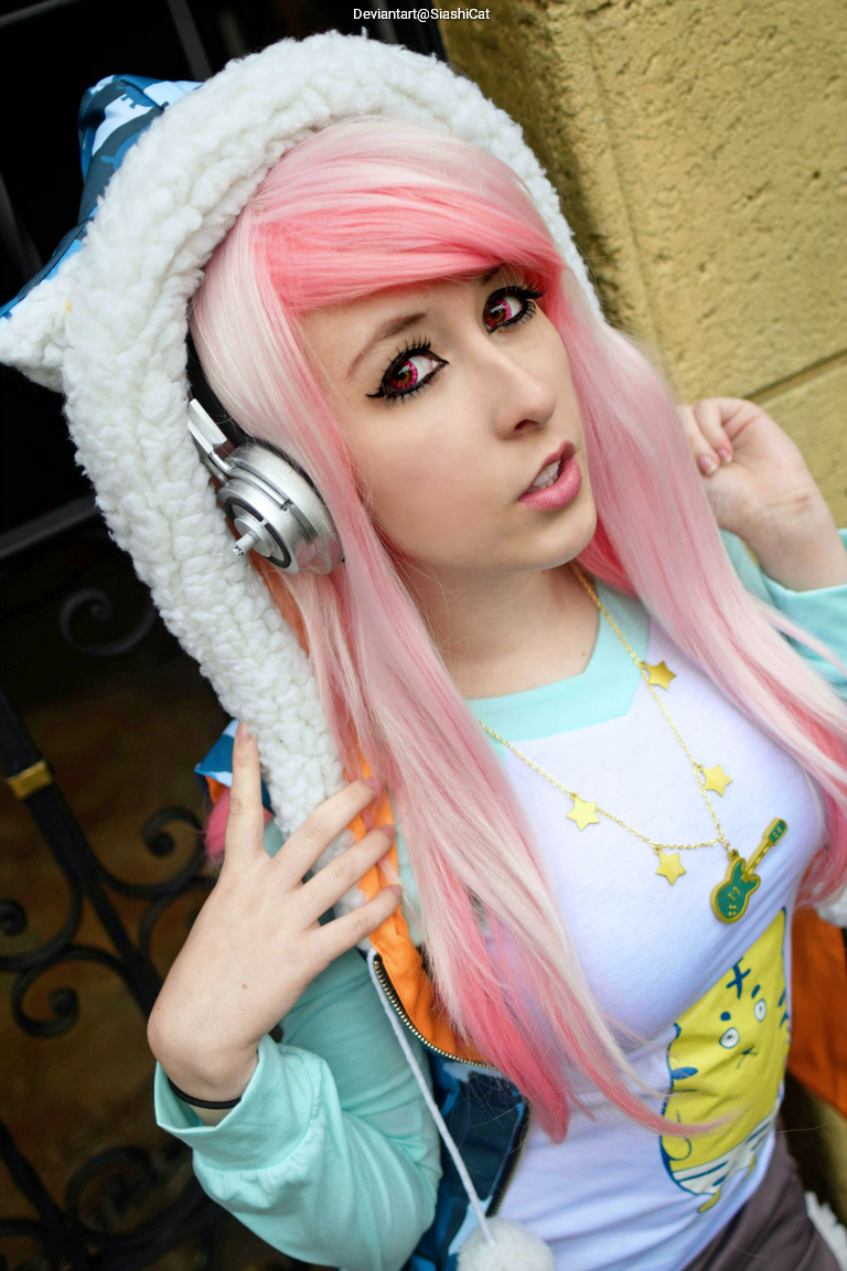 Soni-Ani - Super Sonico The Animation - Super Sonico Cosplay full length photo