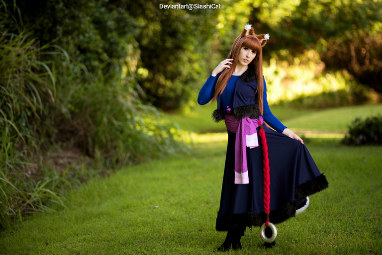 Spice and Wolf - Holo (Holo the Wise Wolf) Cosplay full length photo