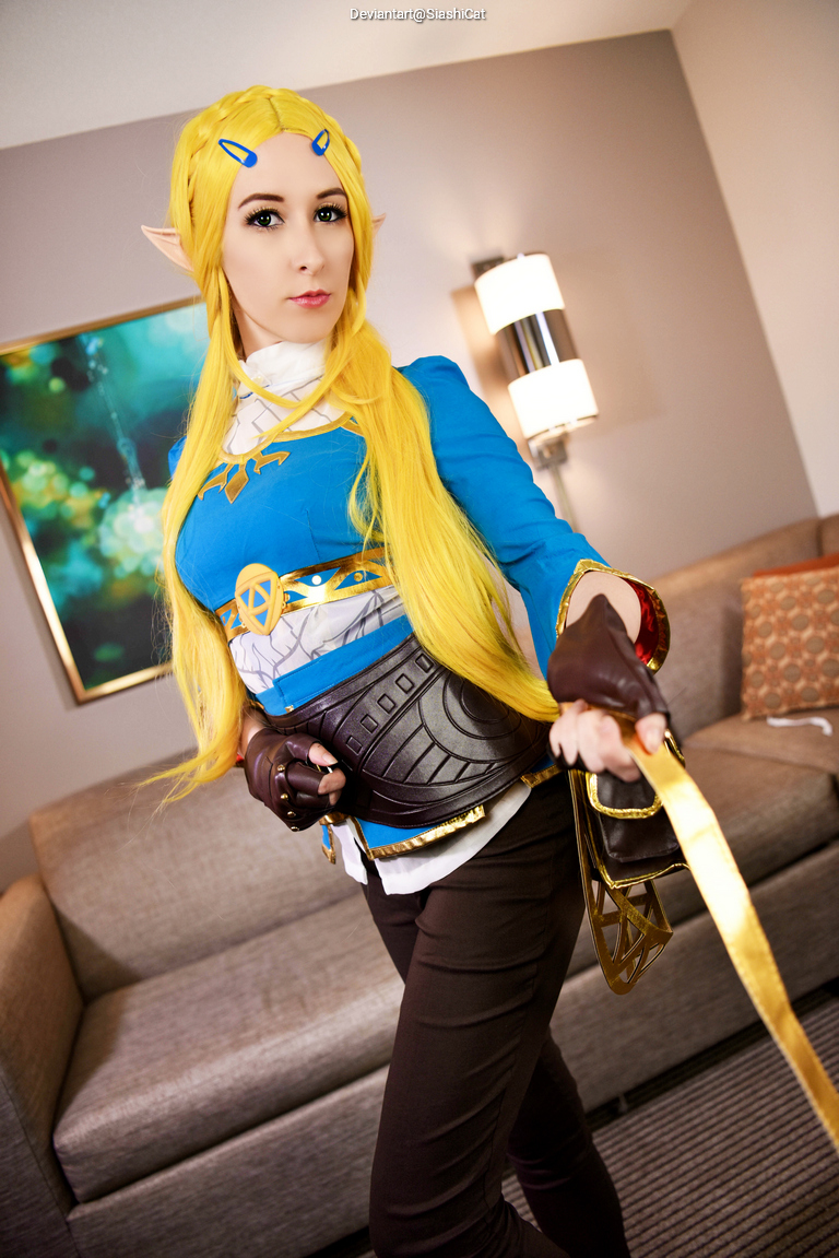 The Legend of Zelda - Breath of the Wild - Princess Zelda Cosplay full length photo