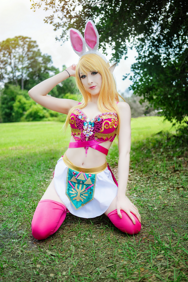 The Legend of Zelda - Princess Zelda (Maid) (Bunny) (Concept) Cosplay full length photo