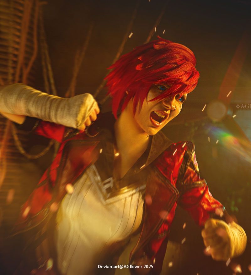 Arcane - League of Legends - Vi (Arcane) (The Piltover Enforcer) Cosplay full length photo