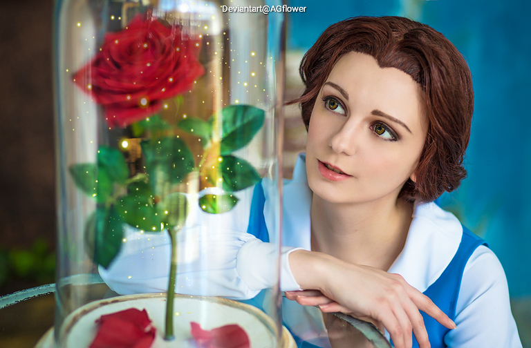 Beauty and the Beast - Belle Cosplay full body portrait