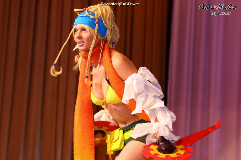 Final Fantasy 10-2 - Rikku Cosplay full length character portrait