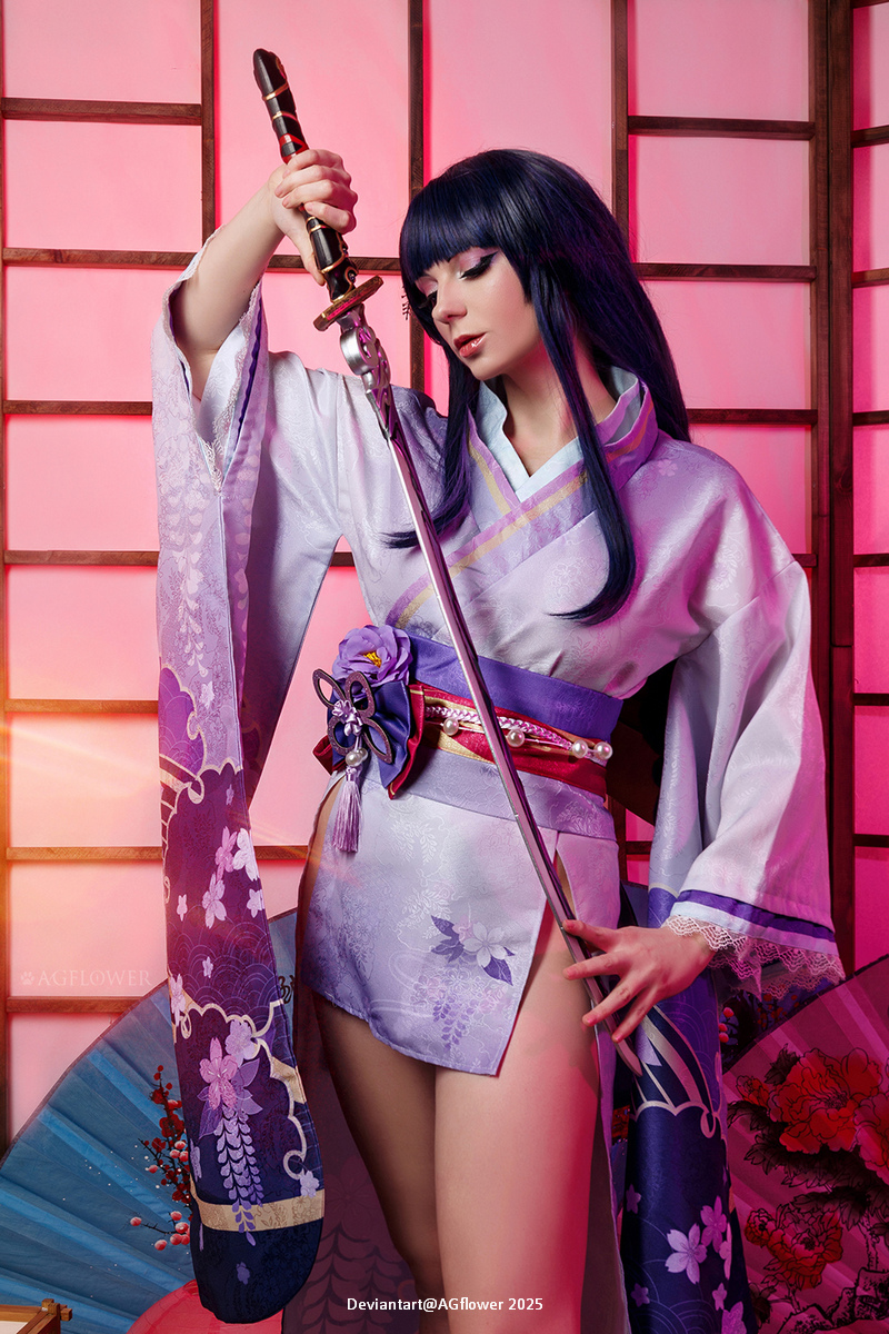 Genshin Impact - Raiden Makoto (Baal) (Makoto) Cosplay full body portrait