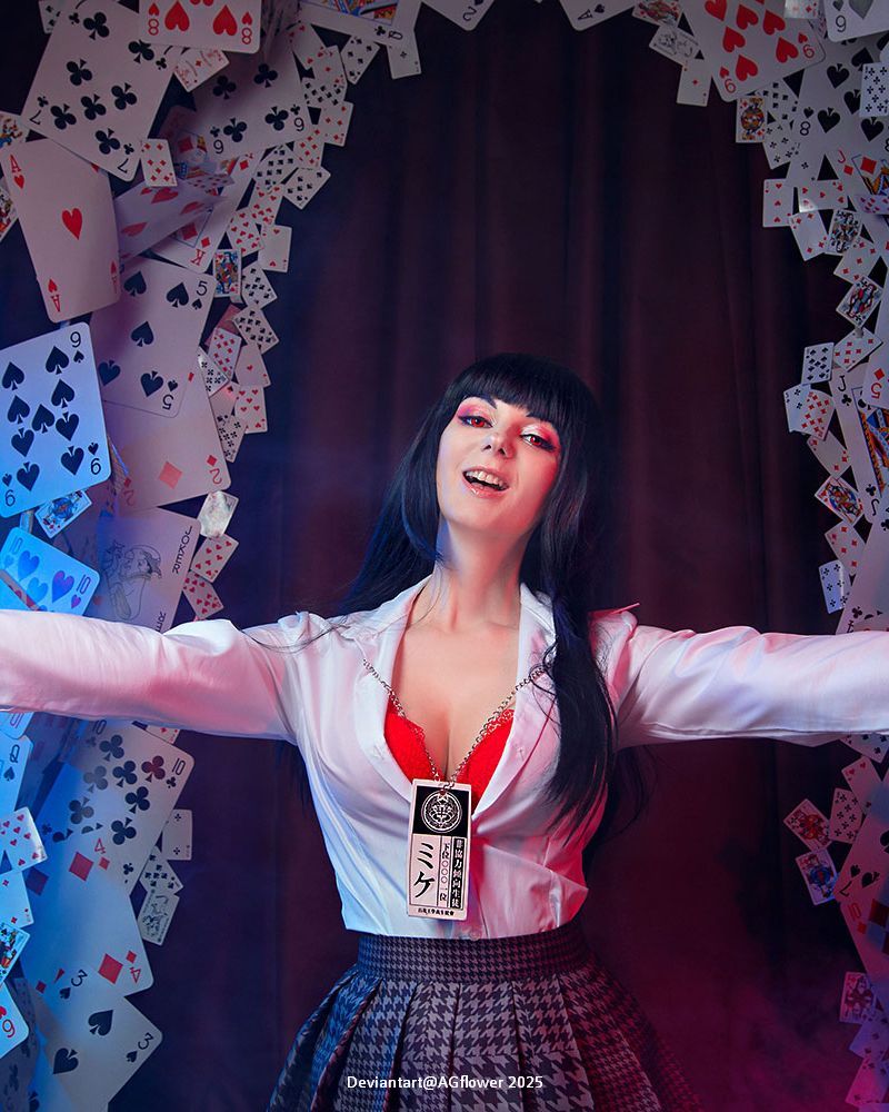 Kakegurui - Compulsive Gambler - Yumeko Jabami Cosplay full body portrait