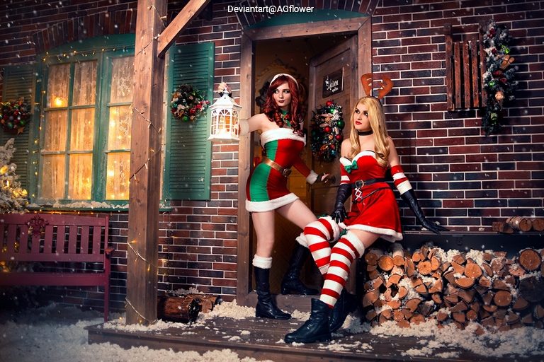 League of Legends - Sarah Fortune (Miss Fortune) (The Bounty Hunter) (Candy Cane)  Cosplay character costume portrait