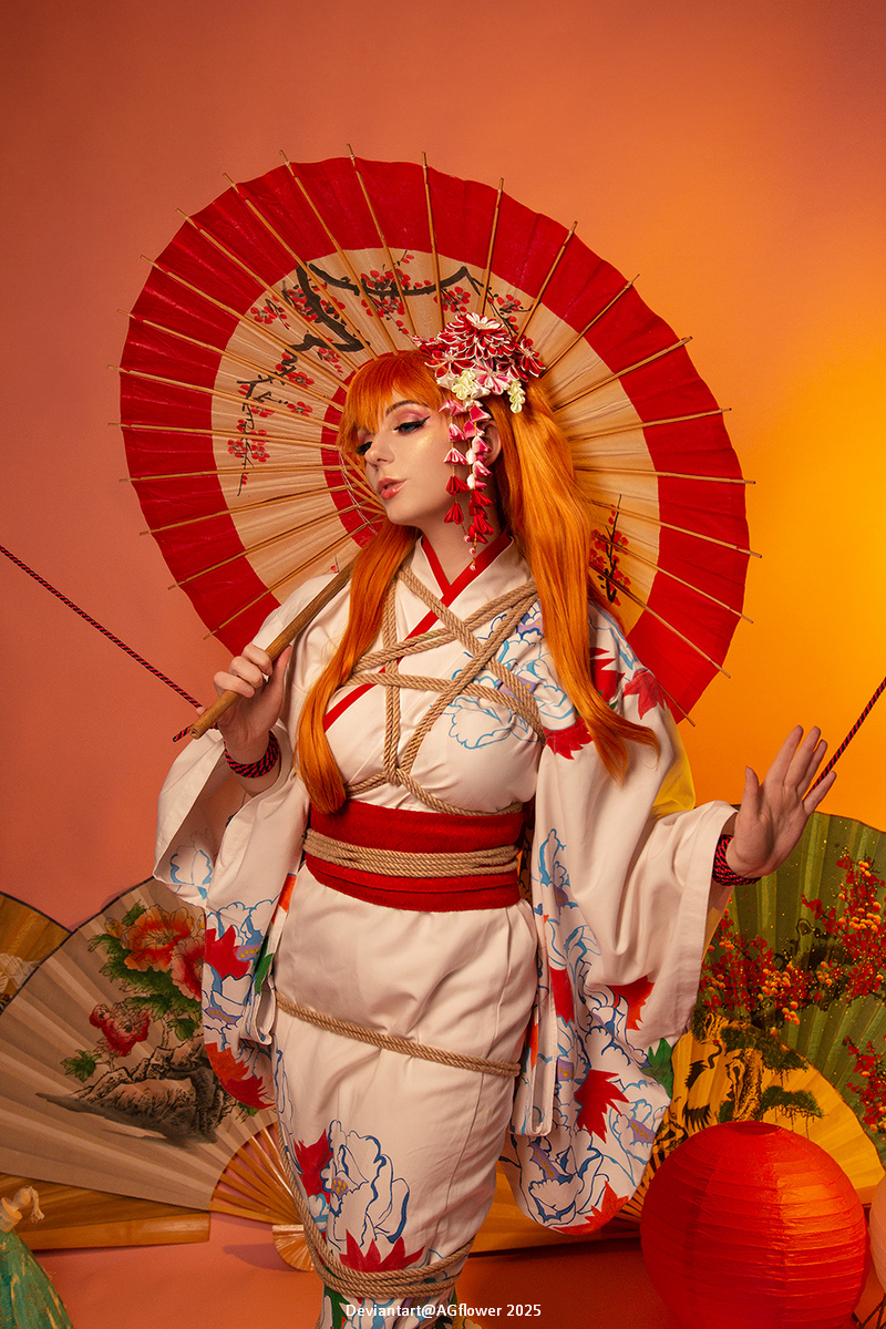 Neon Genesis Evangelion - Asuka Langley Sohryu (Shibari) Cosplay full length photo