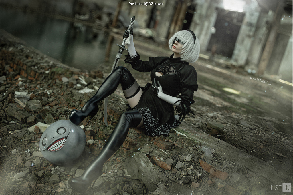 NieR AutomatA - 2B (YoRHa No.2 Type-B) Cosplay character recreation portrait
