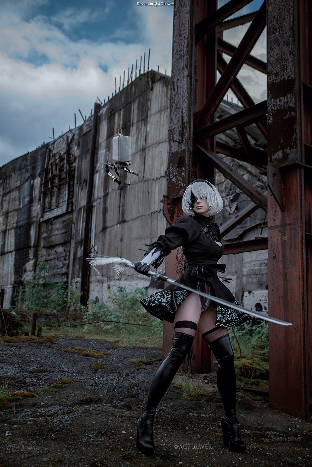 NieR AutomatA - 2B (YoRHa No.2 Type-B) Cosplay anime character costume photo