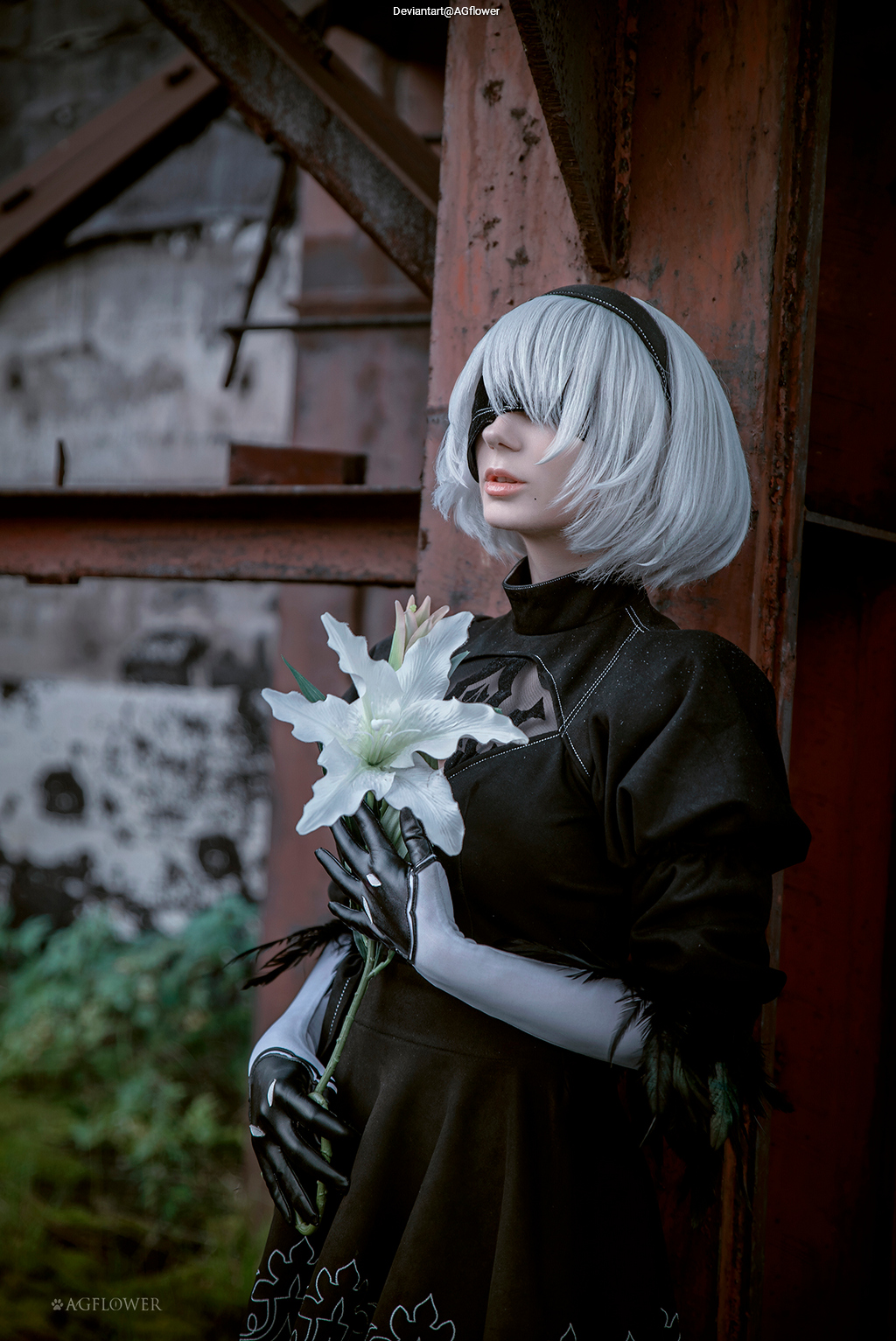 NieR AutomatA - 2B (YoRHa No.2 Type-B) Cosplay costume showcase portrait