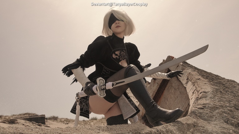 NieR AutomatA - 2B (YoRHa No.2 Type-B) Cosplay anime character costume photo