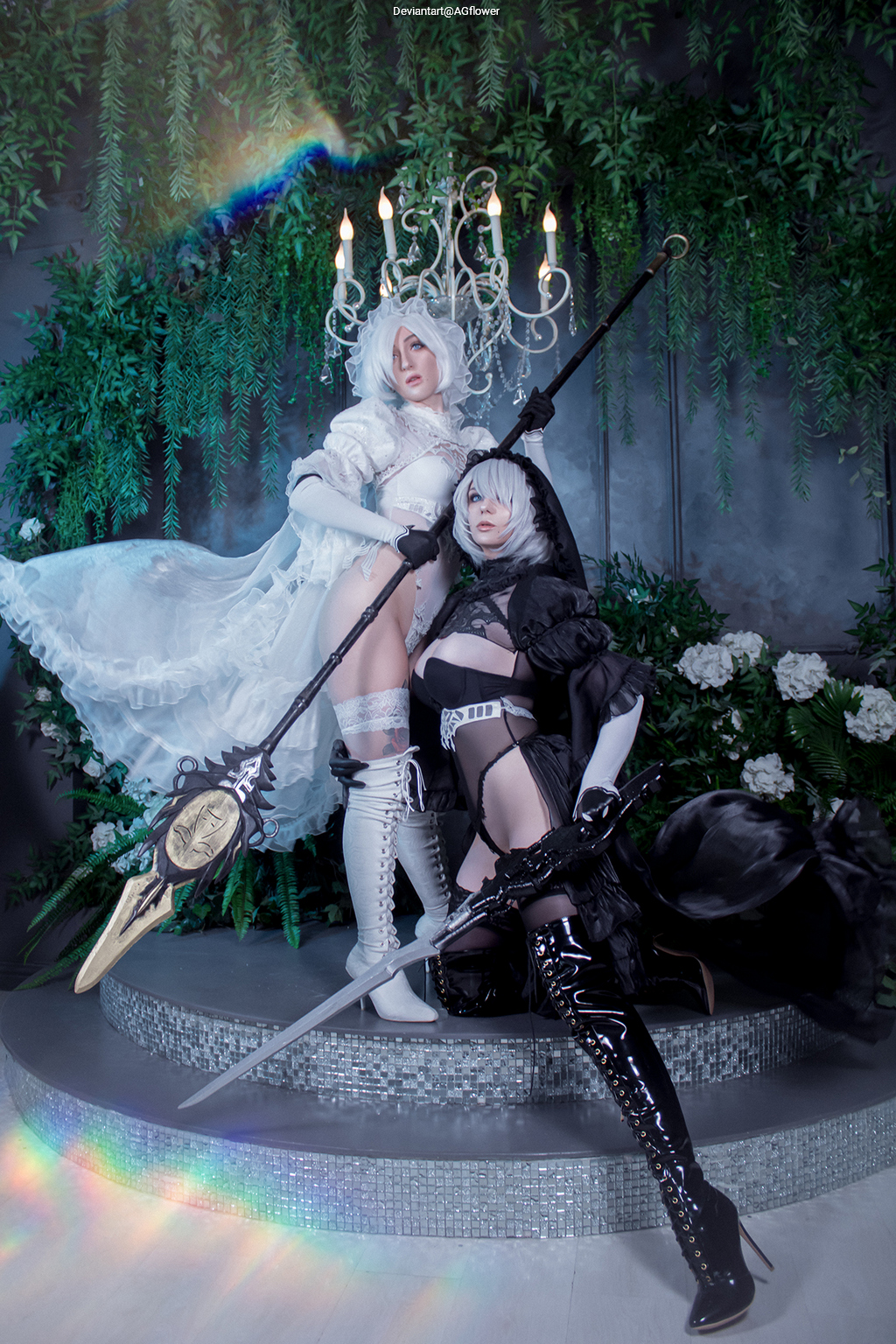 NieR AutomatA - 2B (YoRHa No.2 Type-B) (Bride) (Lingerie) Cosplay - sensual aesthetic
