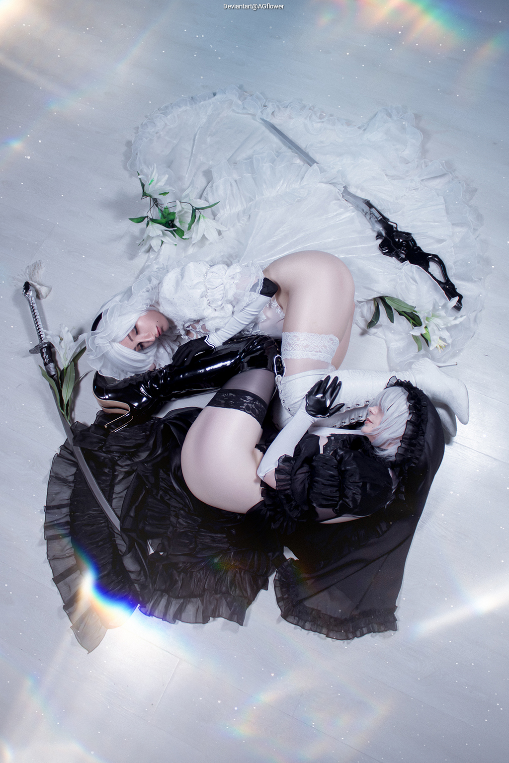 NieR AutomatA - 2B (YoRHa No.2 Type-B) (Bride) (Lingerie) Cosplay - seductive vision