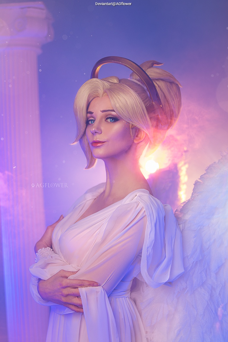 Overwatch - Angela Ziegler (Mercy) (The Guardian Angel) (Bride) Cosplay - design showcase