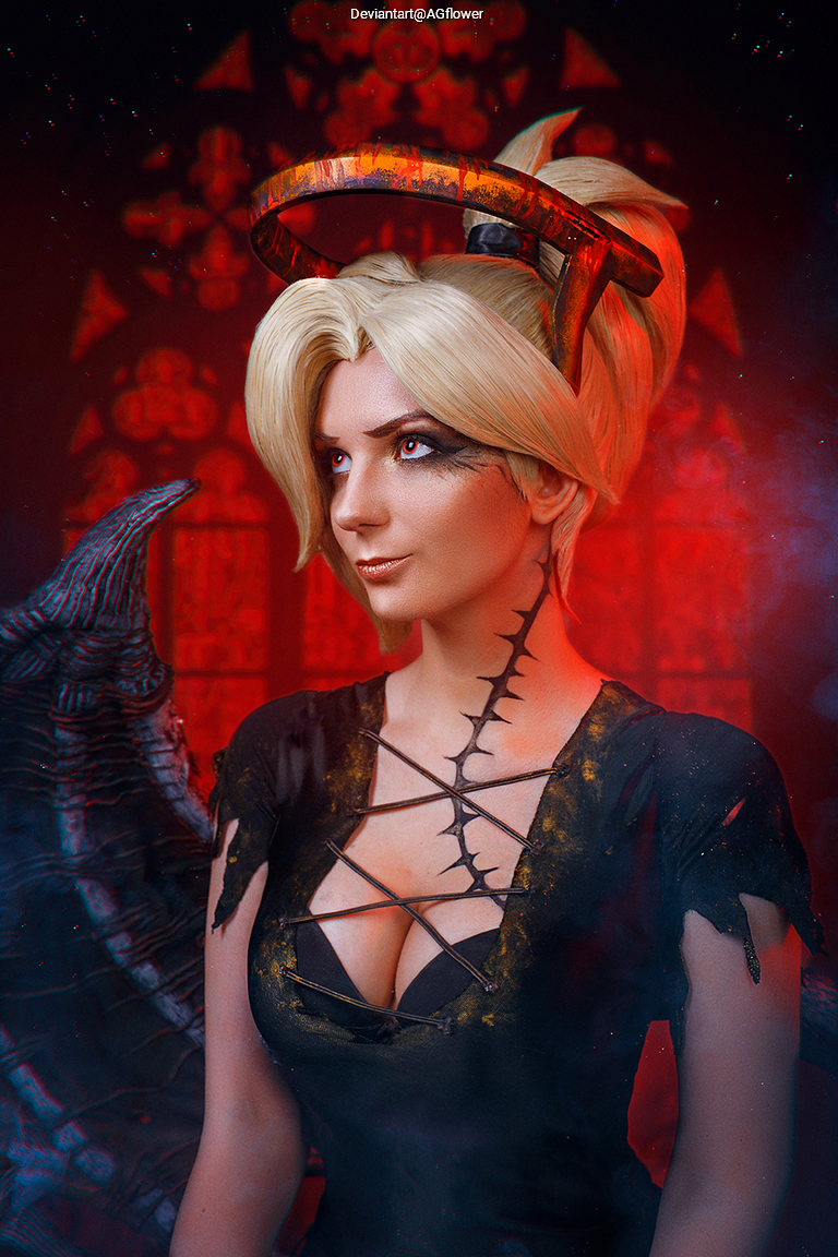 Overwatch - Angela Ziegler (Mercy) (The Guardian Angel) (Succubus) Cosplay character portrait photography
